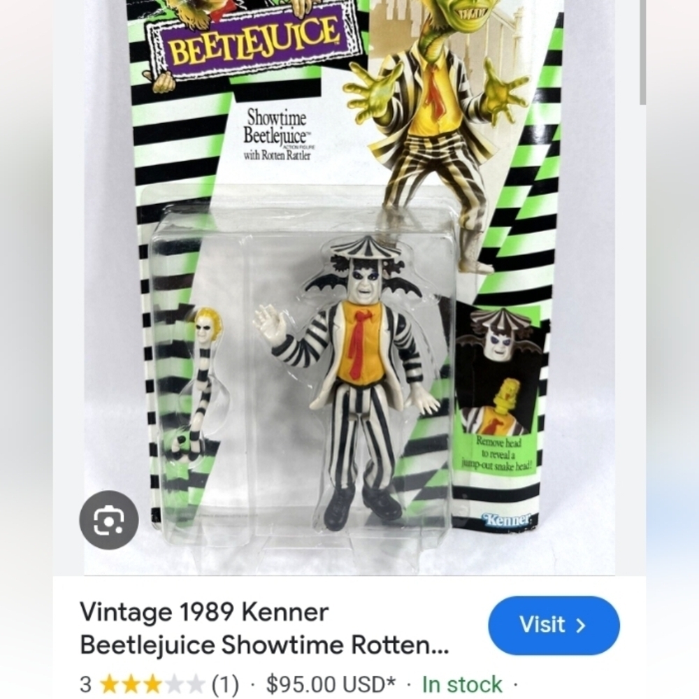 Beetlejuice Vintage Action Figure - Picture 9 of 10